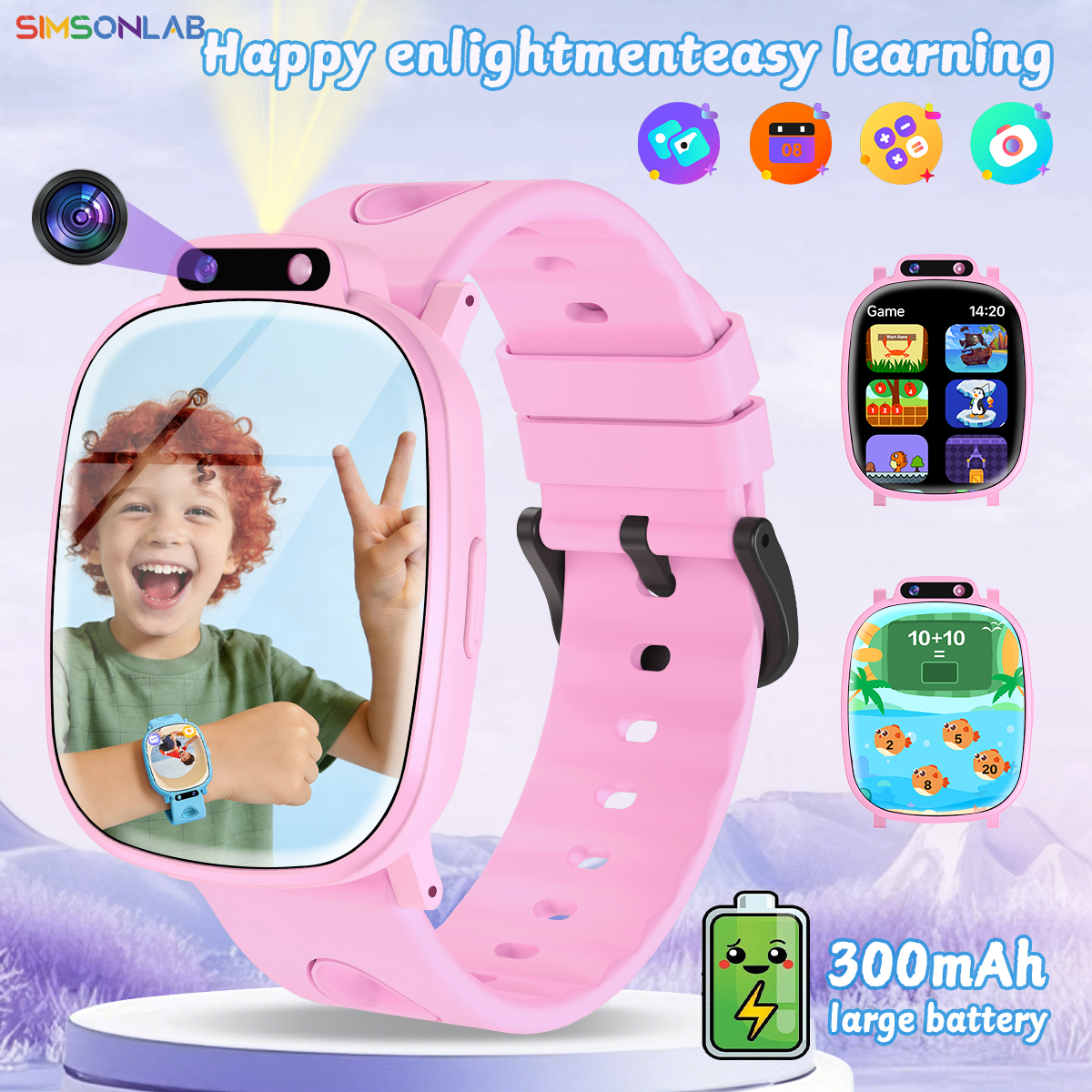 Smartwatch Watches Birthday Gift For Boys - Kids Smartwatch HD Camera Video Recording