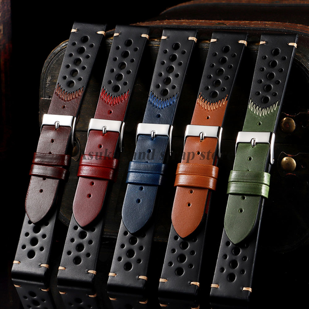 Watches Omega - New Oil wax Leather Watch Strap