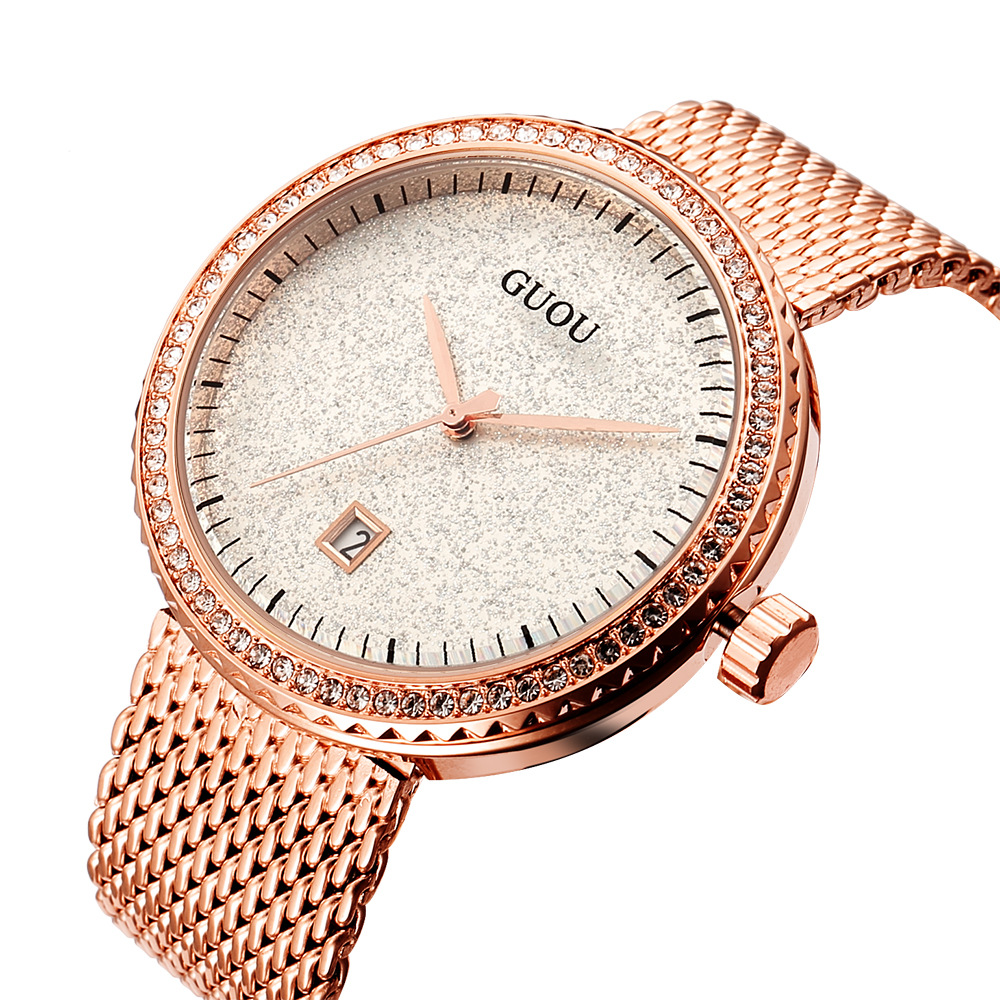 Guou Fashion Simple Mesh Retro – Mesh Stainless Strap recenzja i cena