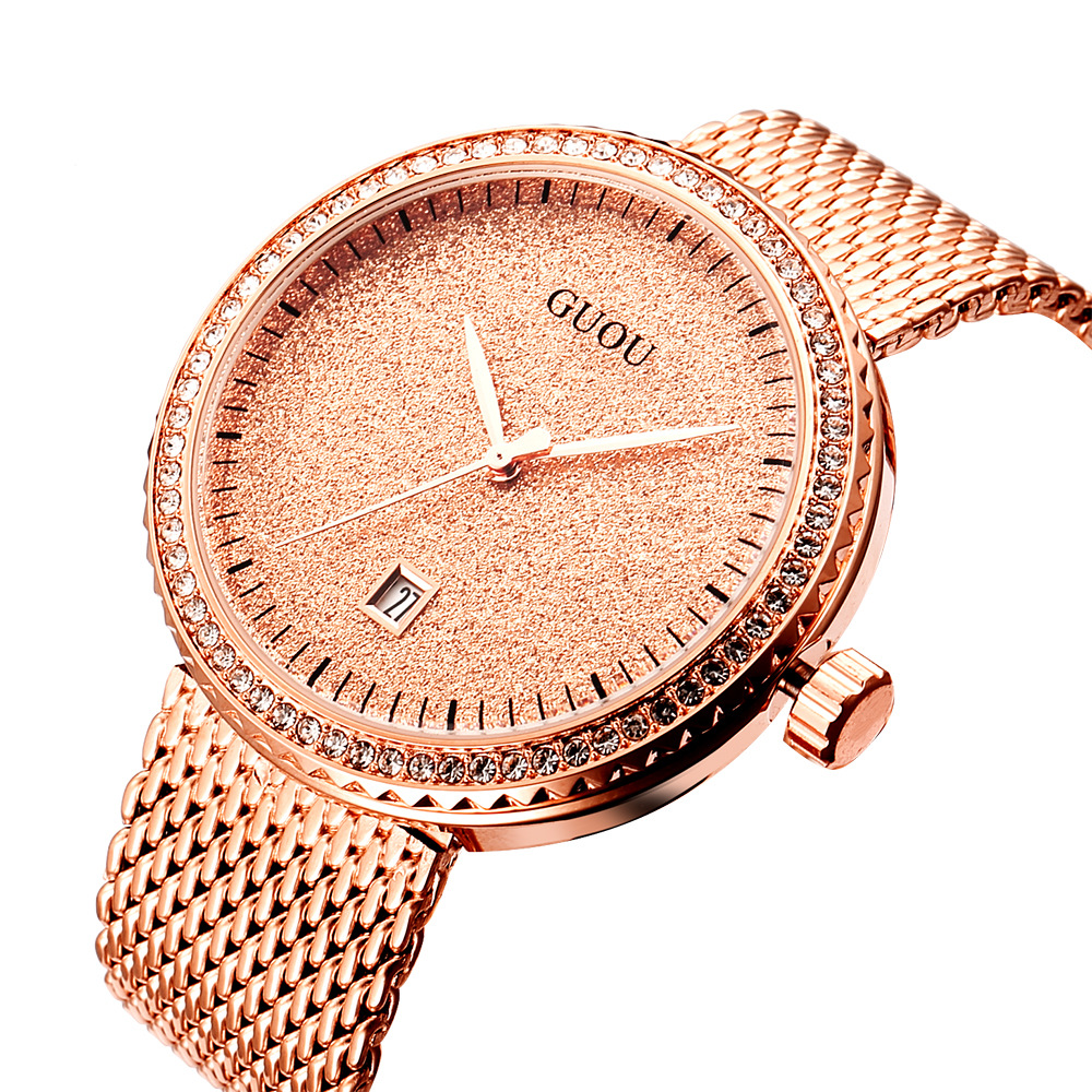Guou Fashion Simple Mesh Retro – Mesh Stainless Strap recenzja i cena