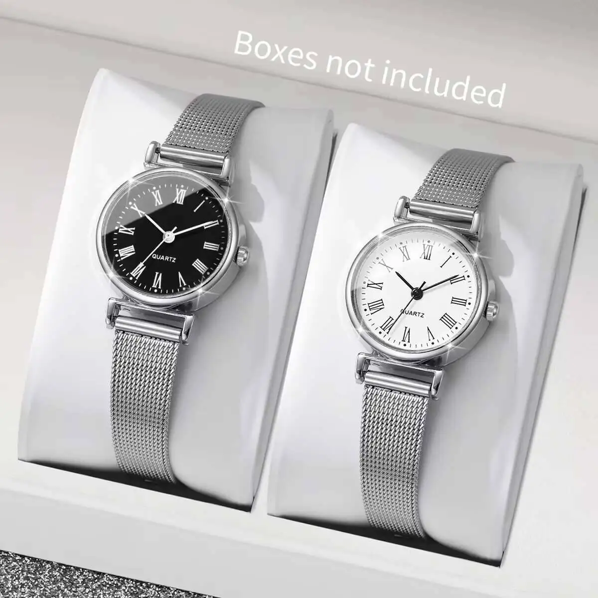 1/2PCS Fashion Women Watches C – Mesh Stainless Strap recenzja i cena