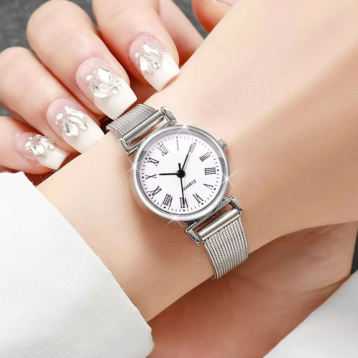 1/2PCS Fashion Women Watches C – Mesh Stainless Strap recenzja i cena