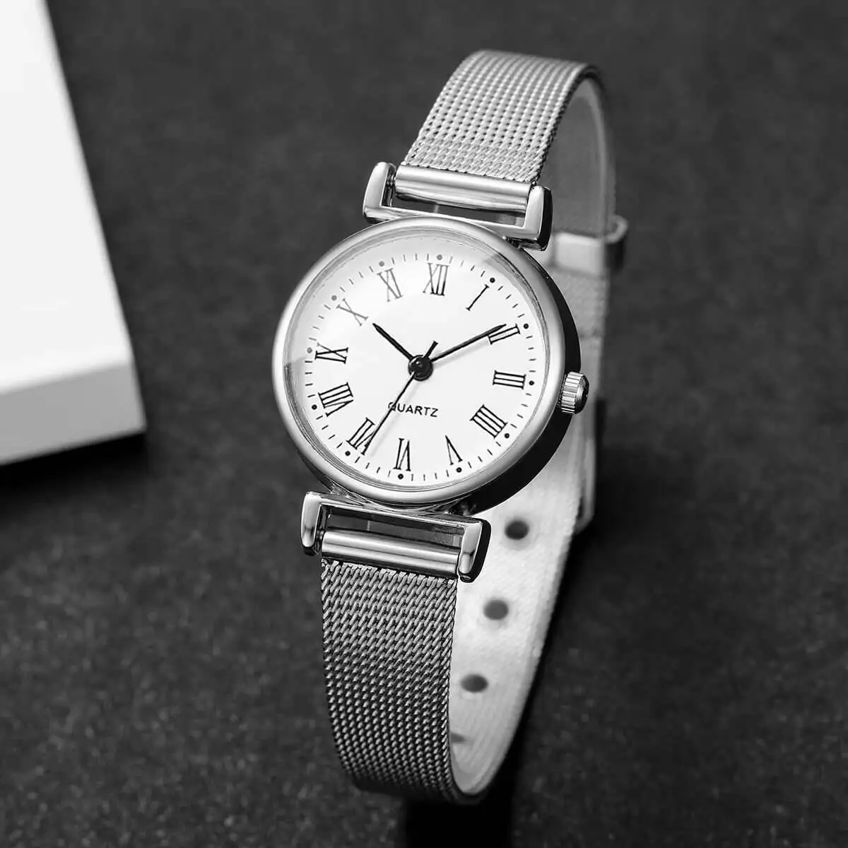 1/2PCS Fashion Women Watches C – Mesh Stainless Strap recenzja i cena