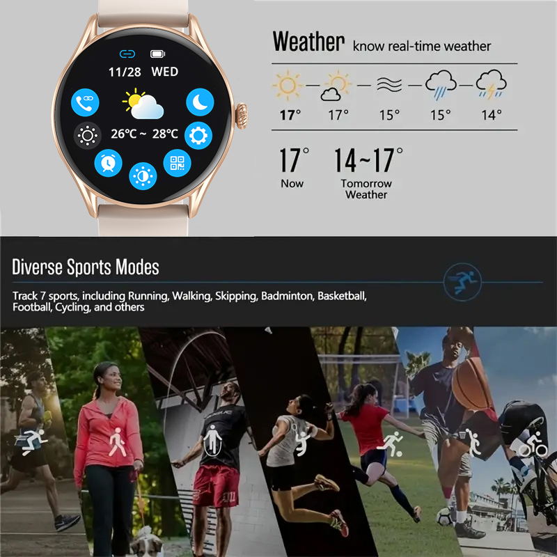 Aiweile AW19 Men Women Smart W – Smartwatch Iphone Watches For Women recenzja i cena