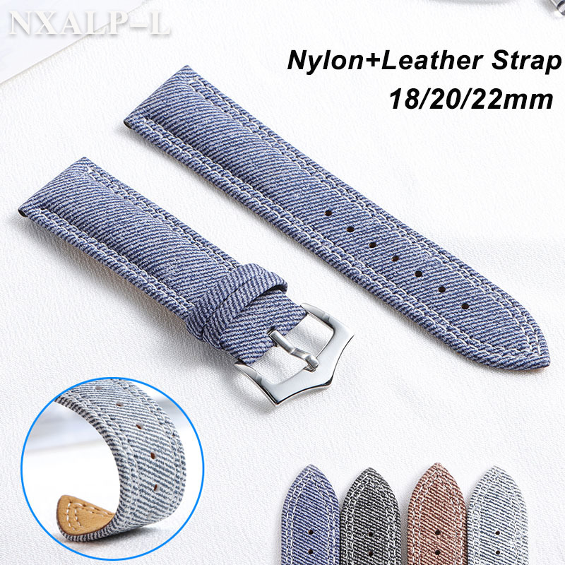 Denim Canvas Nylon Watch Strap – Omega Watches Smartwatch recenzja i cena
