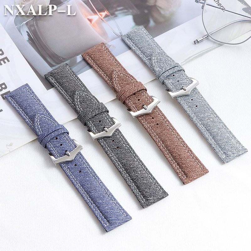 Denim Canvas Nylon Watch Strap – Omega Watches Smartwatch recenzja i cena