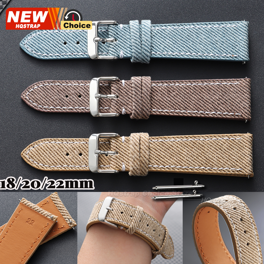 Nylon Denim Fabric Watch Strap – Omega Watches Smartwatch recenzja i cena