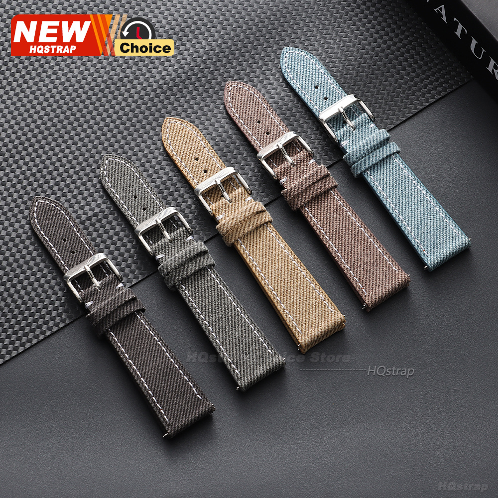 Nylon Denim Fabric Watch Strap – Omega Watches Smartwatch recenzja i cena