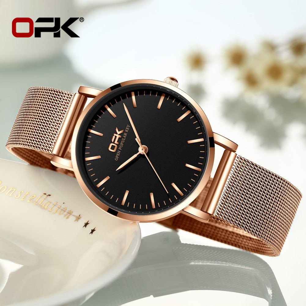 OPK 8101 Womens Watch Simple Q – Mesh Stainless Strap recenzja i cena