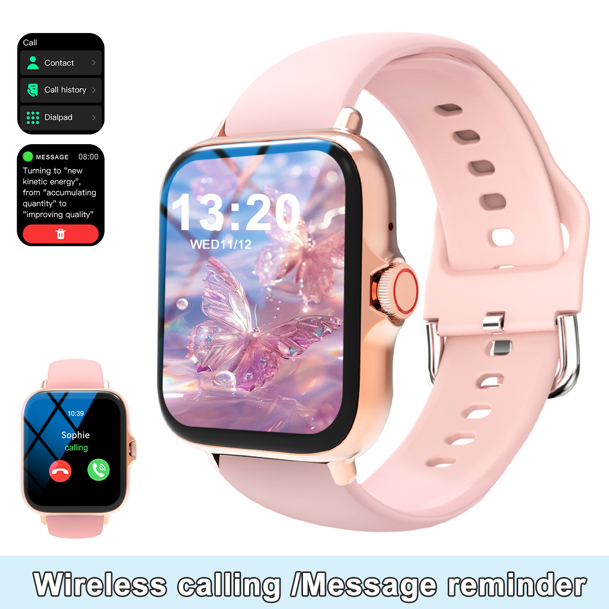 Smart watch, wireless calling  – Smartwatch Iphone Watches For Women recenzja i cena