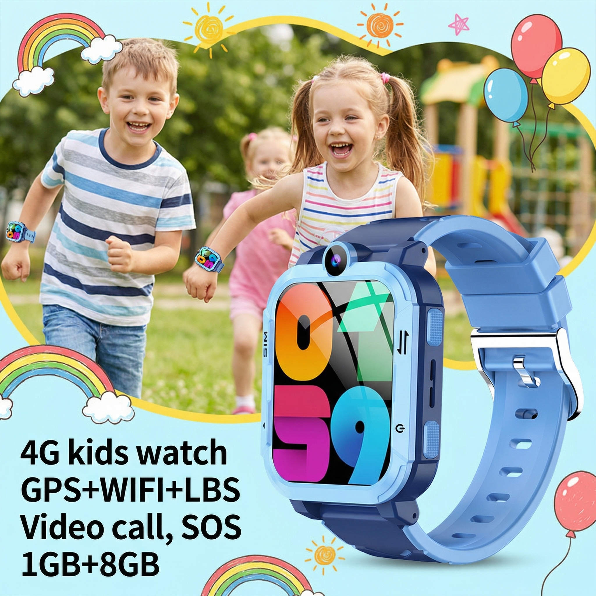 Children Smart Watch 4G GPS Wi – Smartwatch Watches Birthday Gift For Boys recenzja i cena
