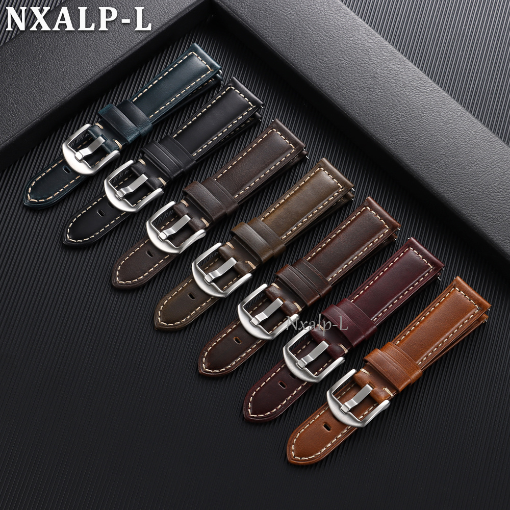 Oil Wax Cowhide Strap 18 20mm  – Omega Watches Smartwatch recenzja i cena