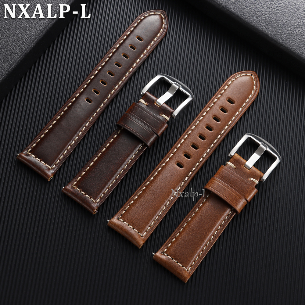 Oil Wax Cowhide Strap 18 20mm  – Omega Watches Smartwatch recenzja i cena