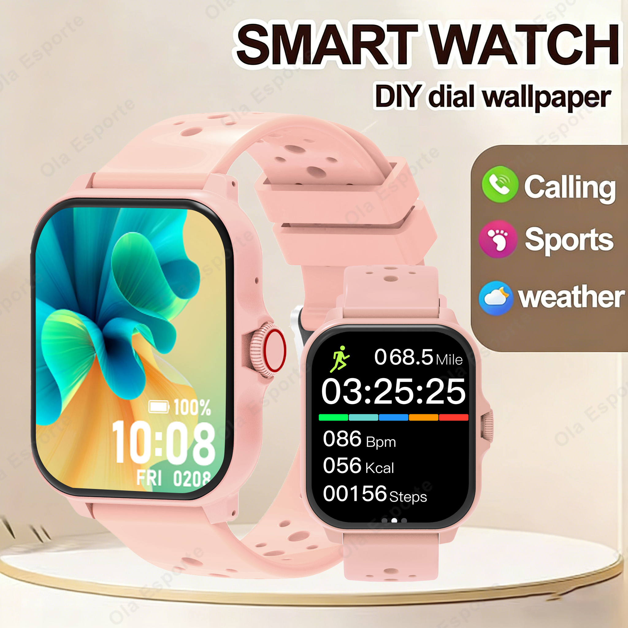 Smart watch, wireless calling  – Smartwatch Iphone Watches For Women recenzja i cena