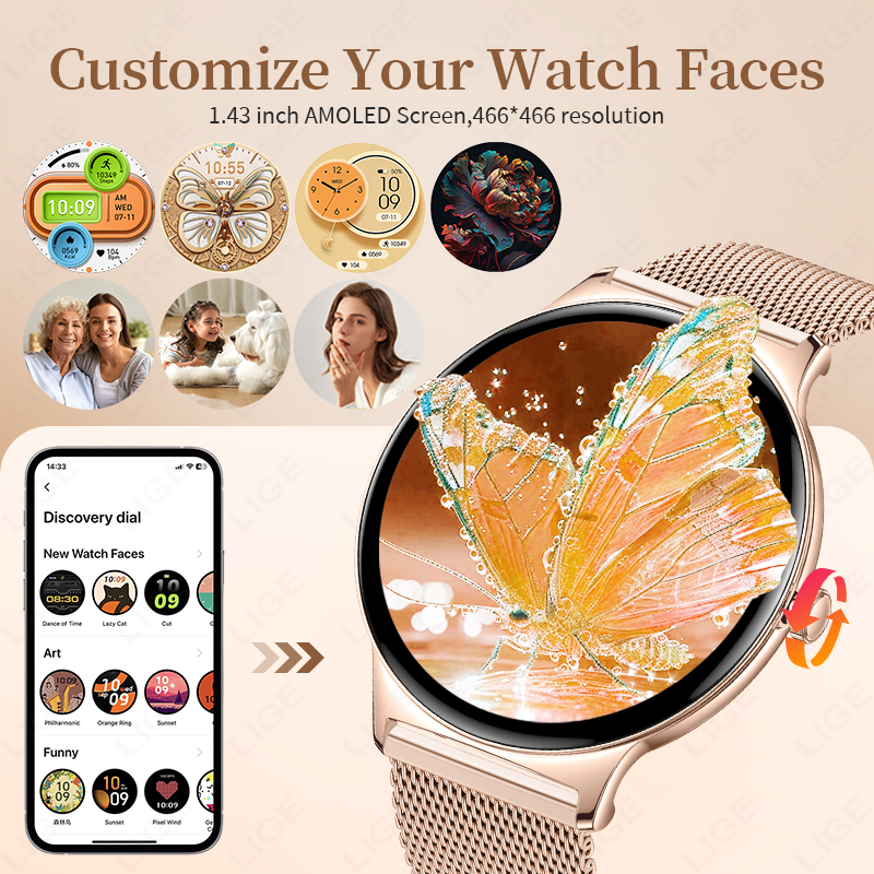 LIGE New Ultra Thin Smart Watc – Smartwatch Health Watches For Men recenzja i cena