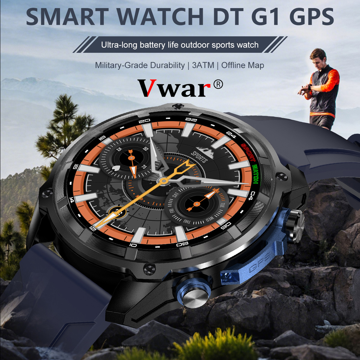 VWAR Offline Maps Smart Watch  – Watch Vs Amazfit recenzja i cena