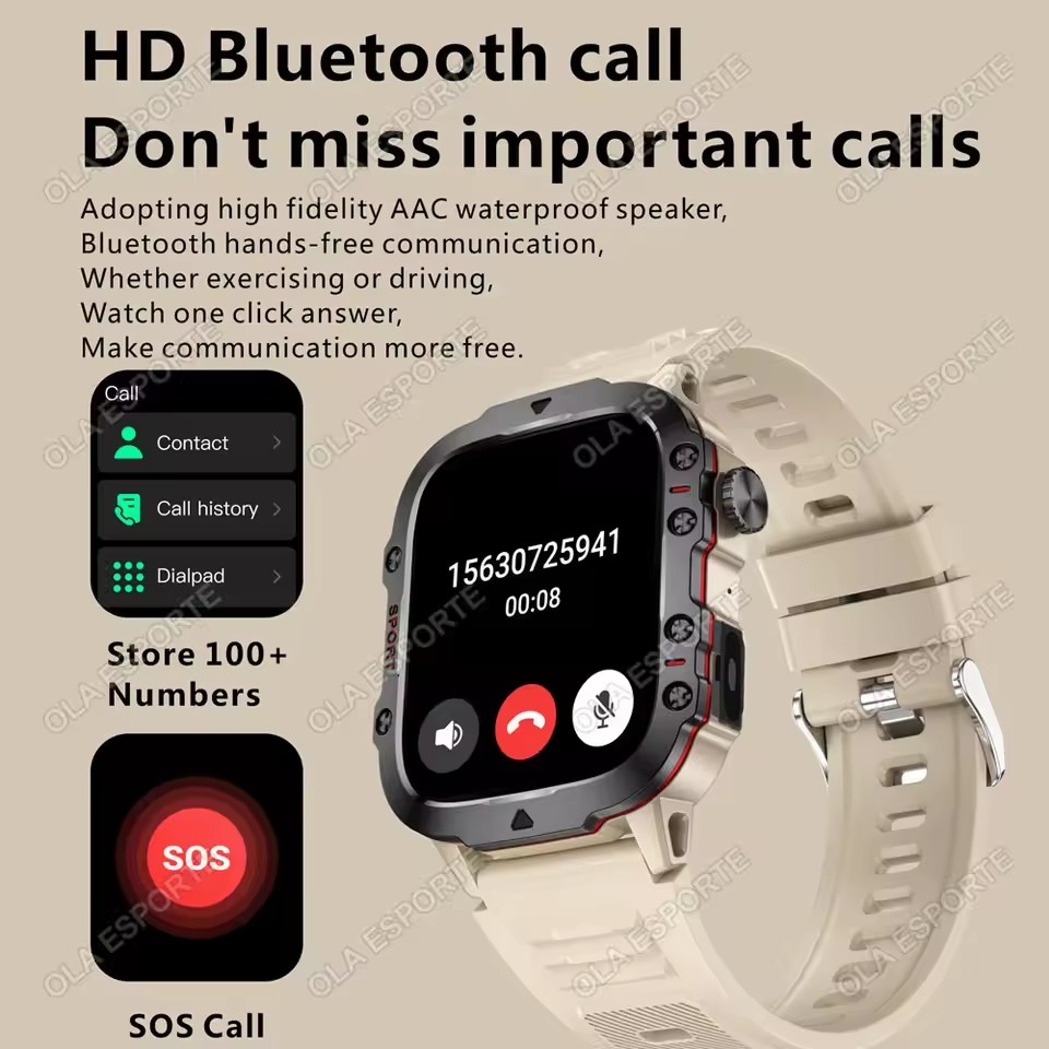 2026 New Military Smart Watch  – Smartwatch Health Watches For Men recenzja i cena