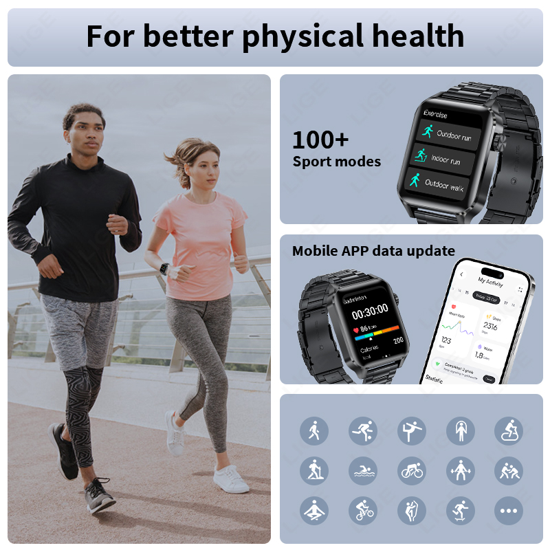 LIGE Smart Watch Sport Fitness – Smartwatch Watches For Sale recenzja i cena