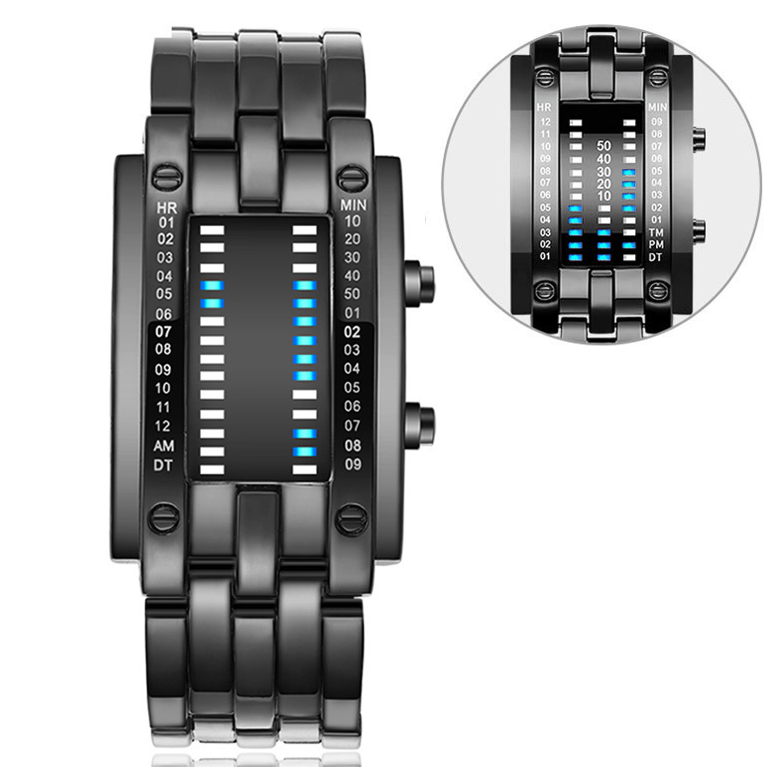 Premium Binary Matrix Blue LED – Smartwatch Premium Watches For Women recenzja i cena