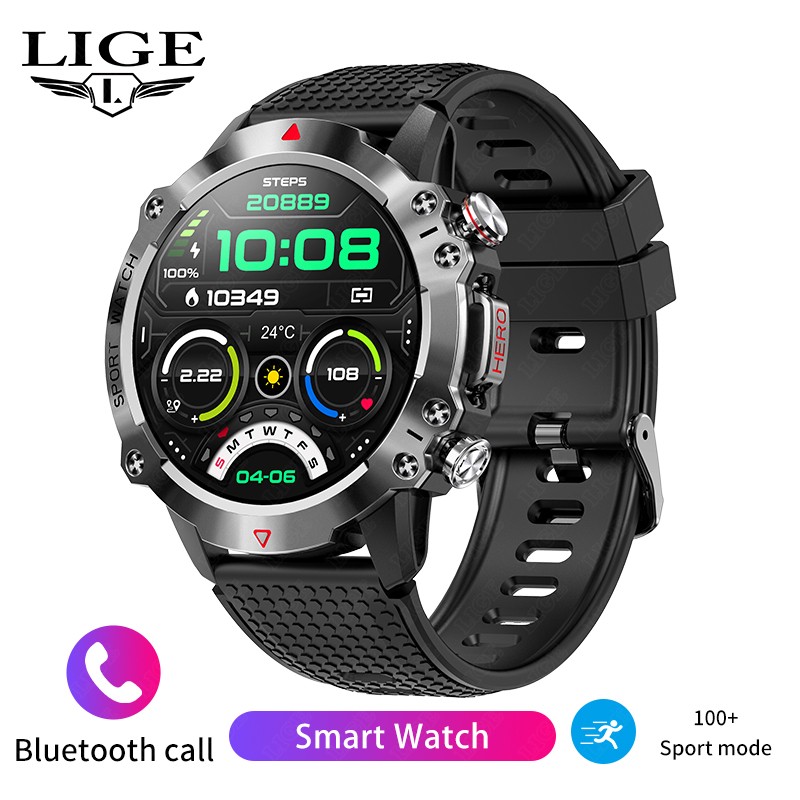 LIGE Men's Smartwatch Health B – Smartwatch Watches For Sale recenzja i cena