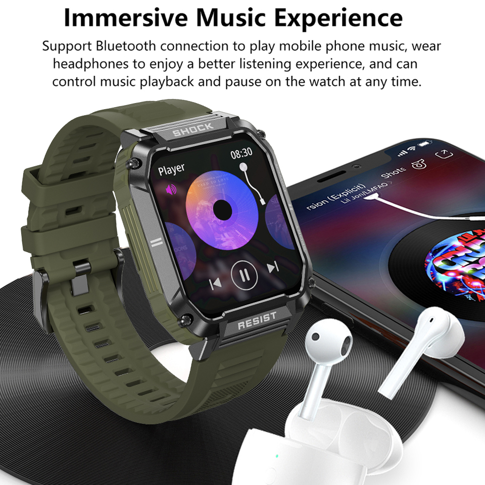 LIGE Men's Smartwatch Health B – Smartwatch Watches For Sale recenzja i cena