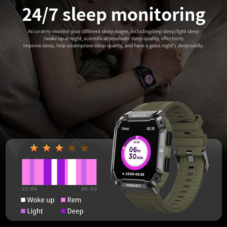 LIGE Men's Smartwatch Health B – Smartwatch Watches For Sale recenzja i cena