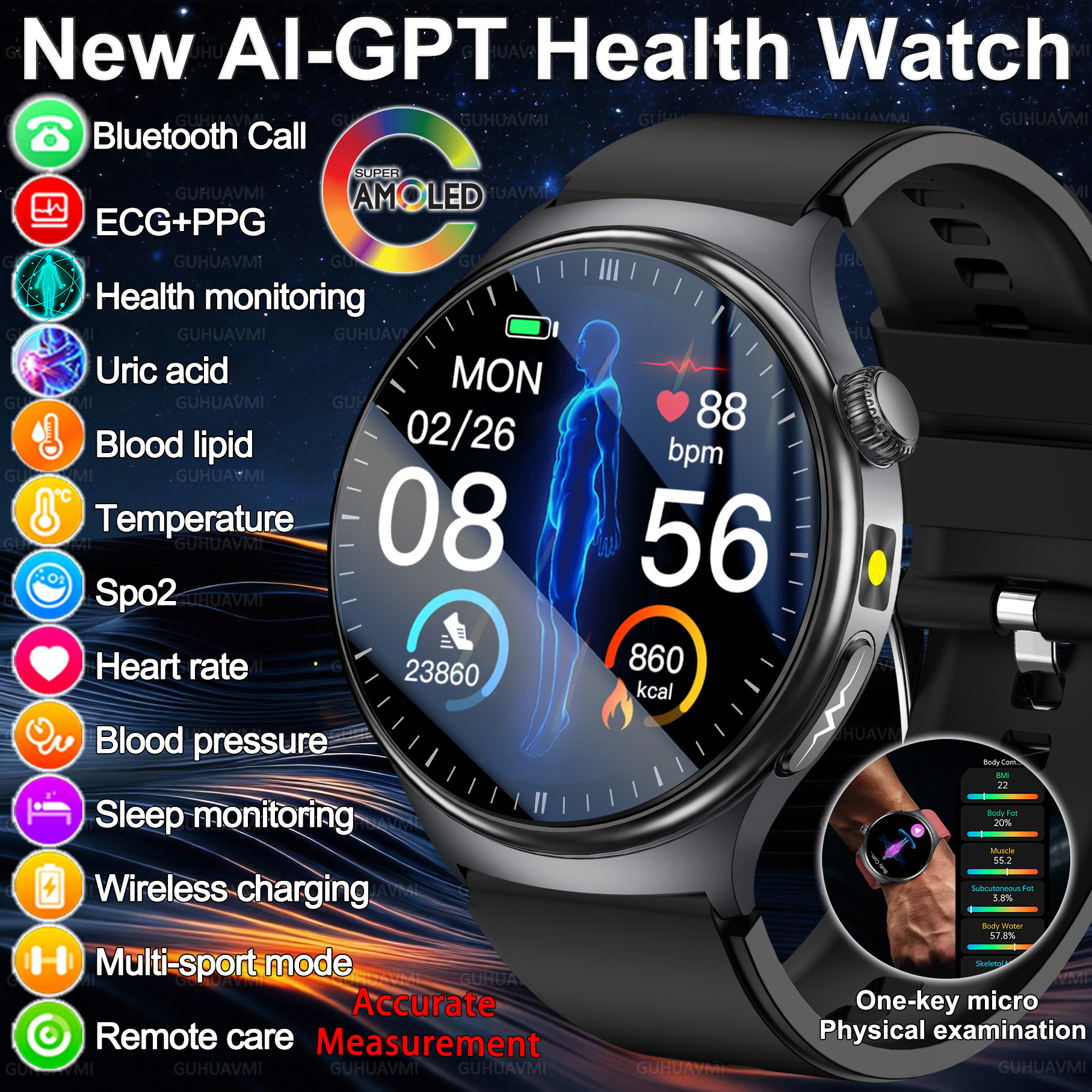 2026 New Accurate Diagnosis Sm – Smartwatch Health Watches For Men recenzja i cena