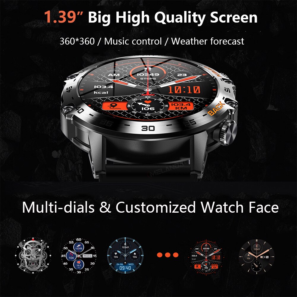 MEVADEN Steel 1.39 inch Men Lu – Smartwatch Health Watches For Men recenzja i cena