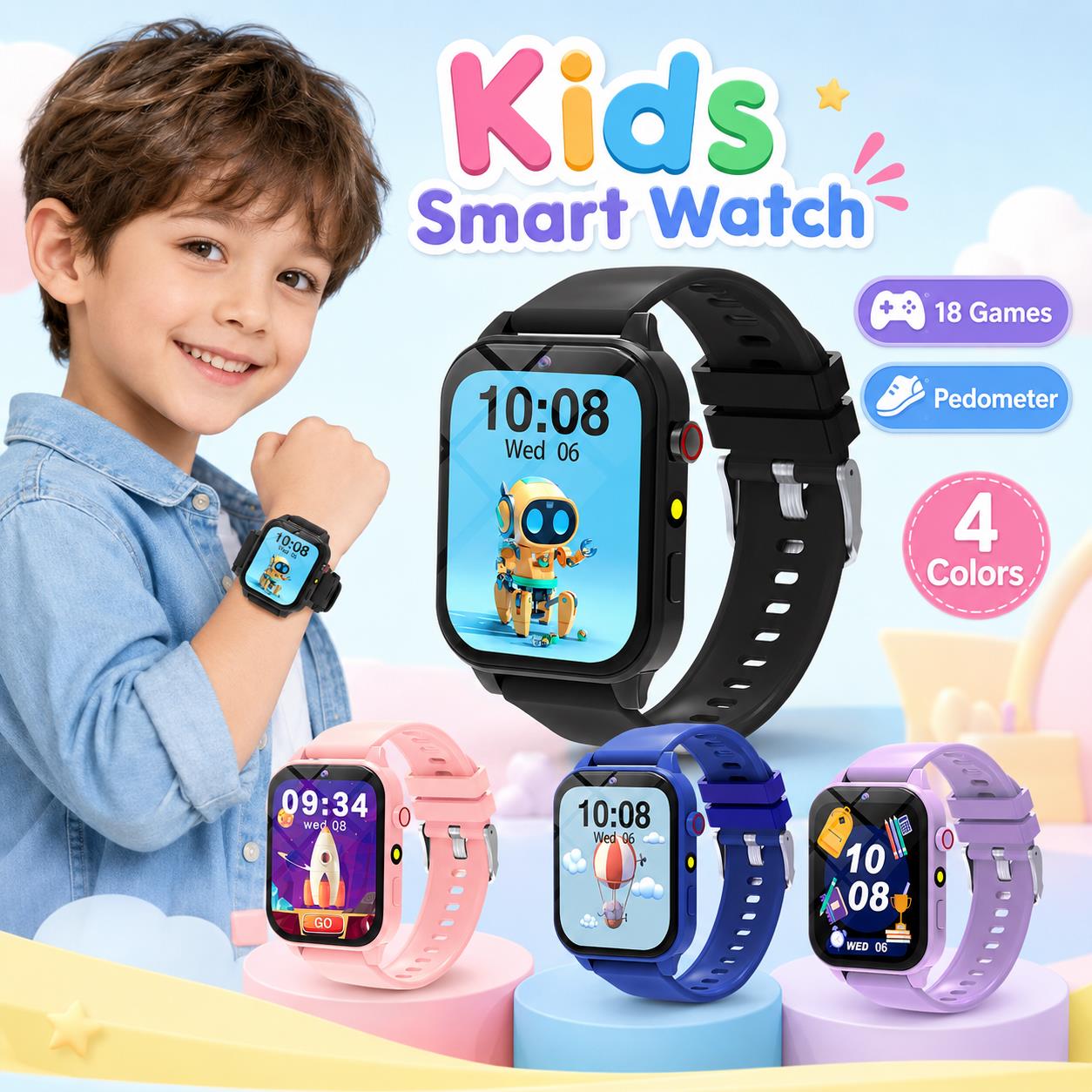 Smart Watch Games for Kids 18  – Smartwatch Digital Watches For Boys recenzja i cena