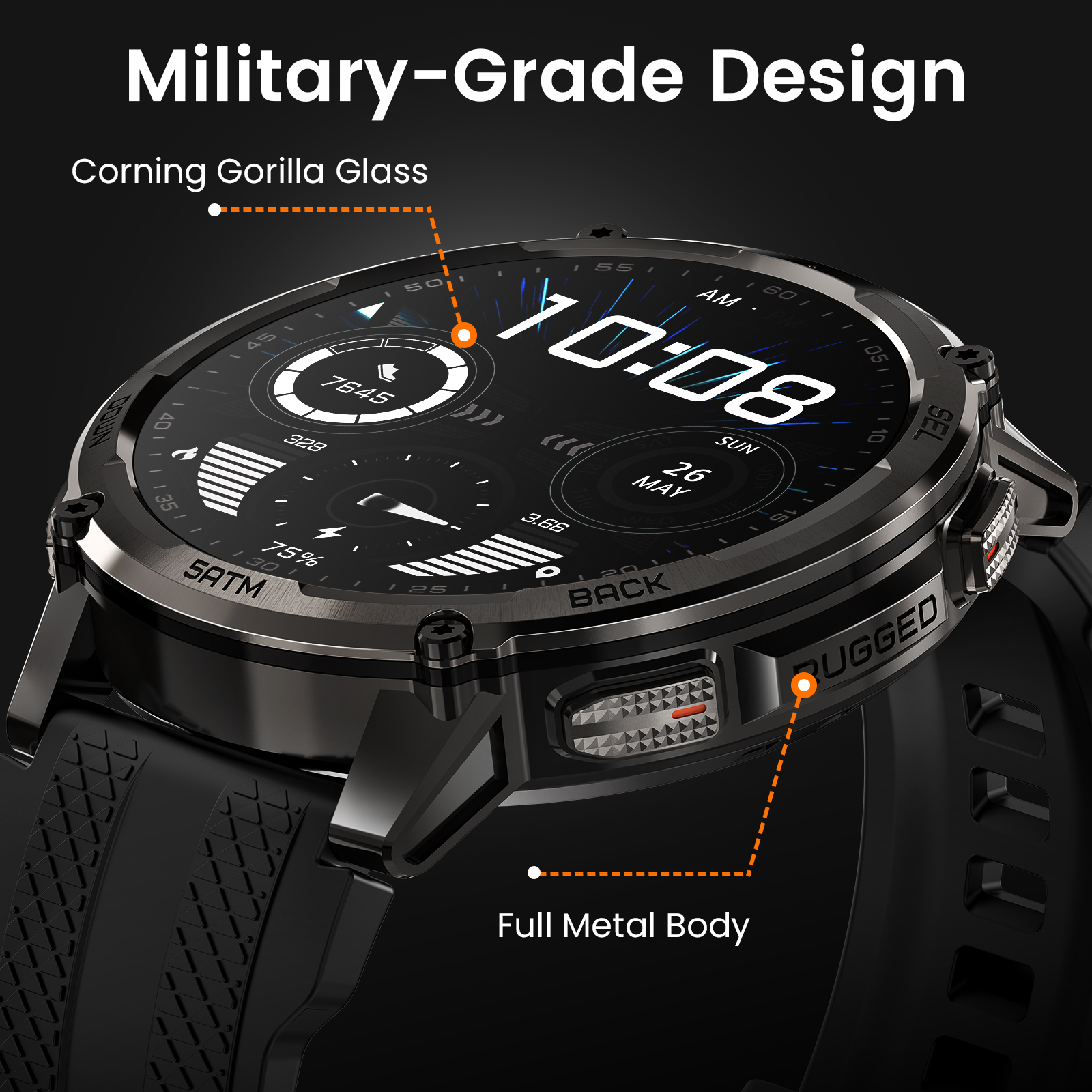 KOSPET TANK T4C Smartwatch Men – Smartwatch Health Watches For Men recenzja i cena