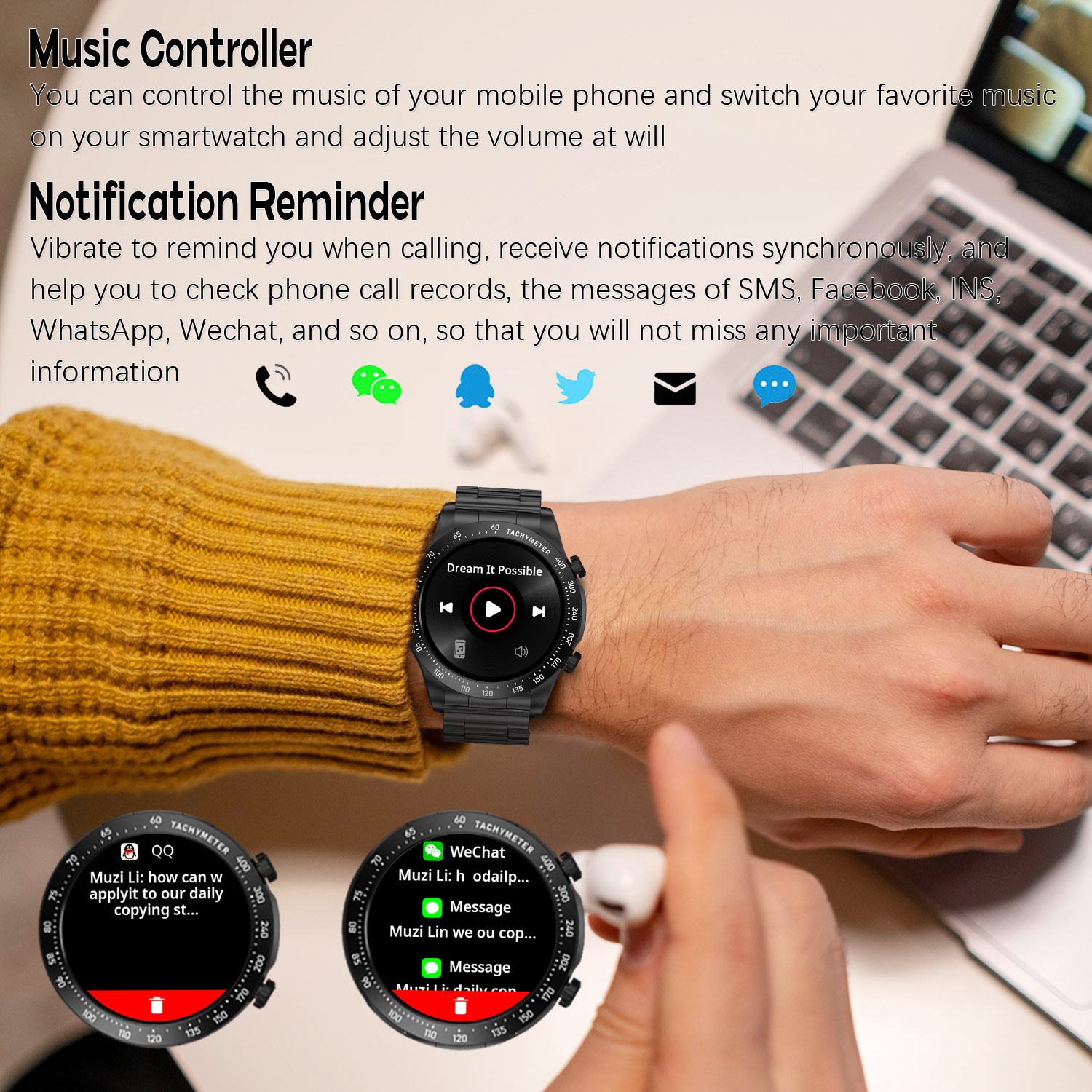 ROLLSTIMI Premium All-Match Me – Smartwatch Premium Watches For Women recenzja i cena