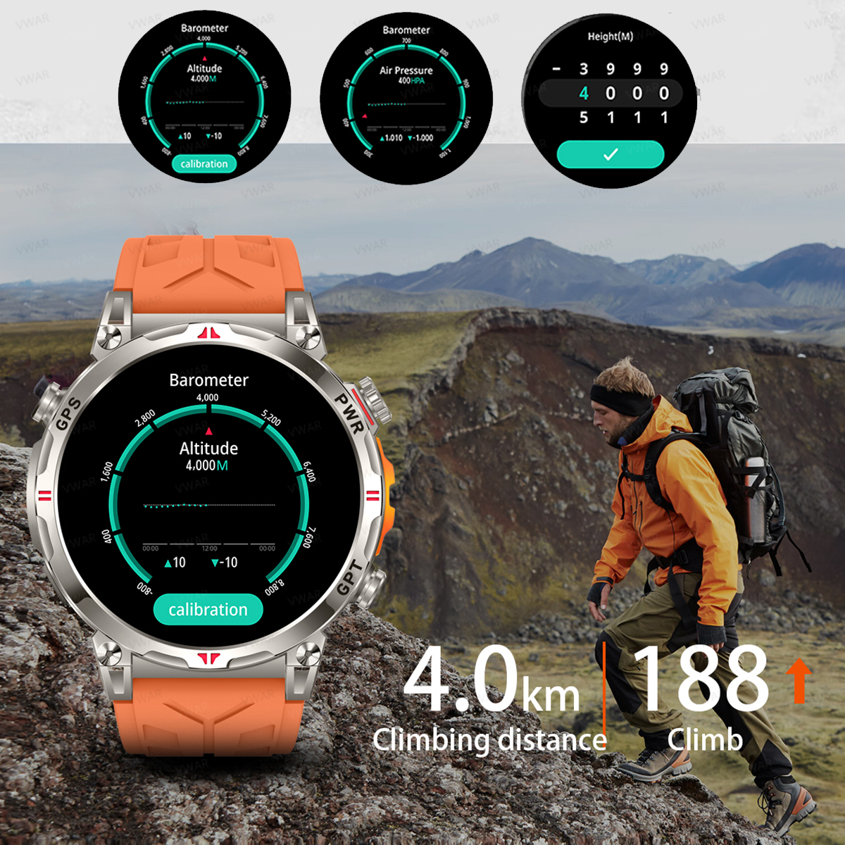VWAR Air5 Ultra GPS Smartwatch – Watch Vs Amazfit recenzja i cena