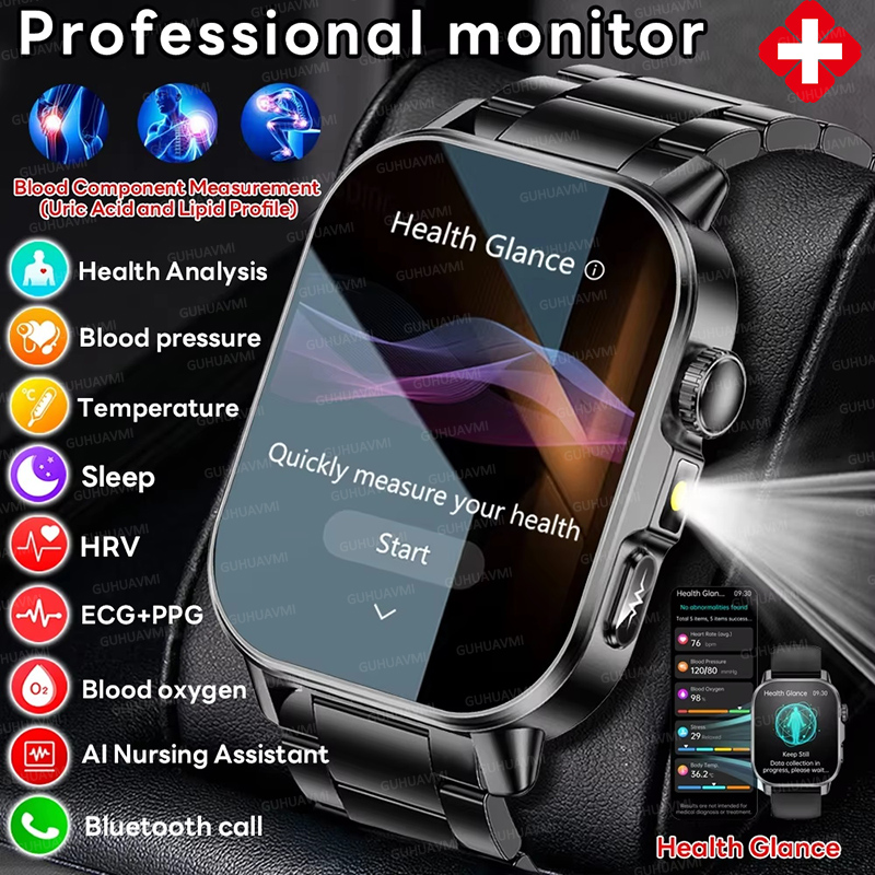 Nursing Grade New ECG+PPG Thre – Smartwatch Health Watches For Men recenzja i cena