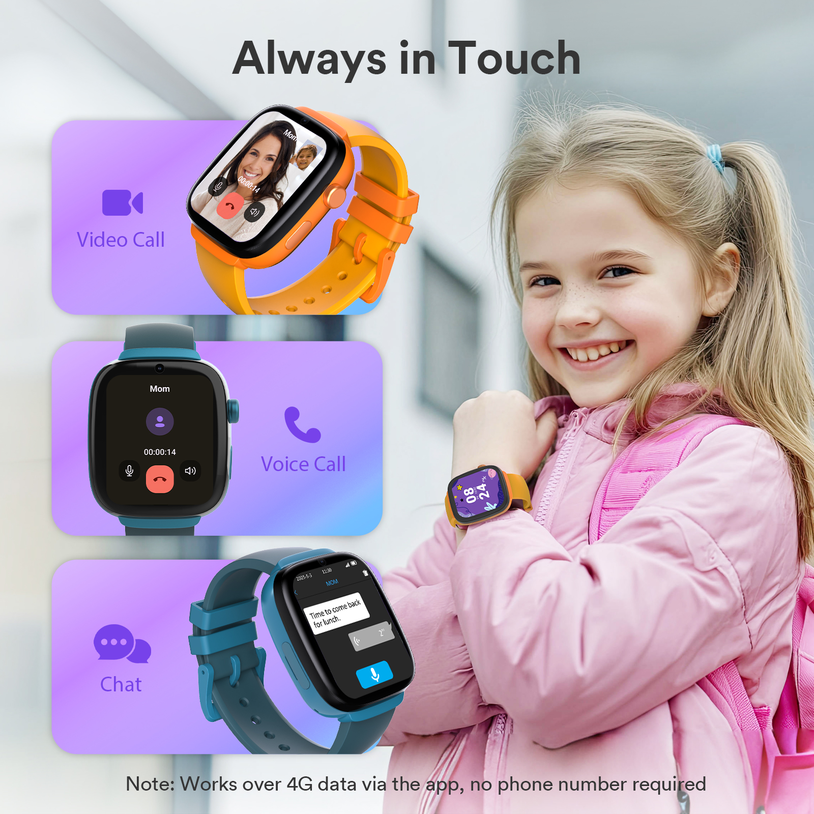4G Kids Smartwatch with SIM GP – Smartwatch Watches Birthday Gift For Boys recenzja i cena