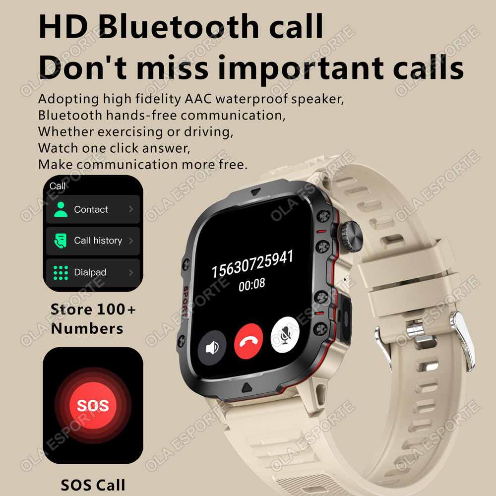 2026 New Military Smart Watch  – Smartwatch Health Watches For Men recenzja i cena