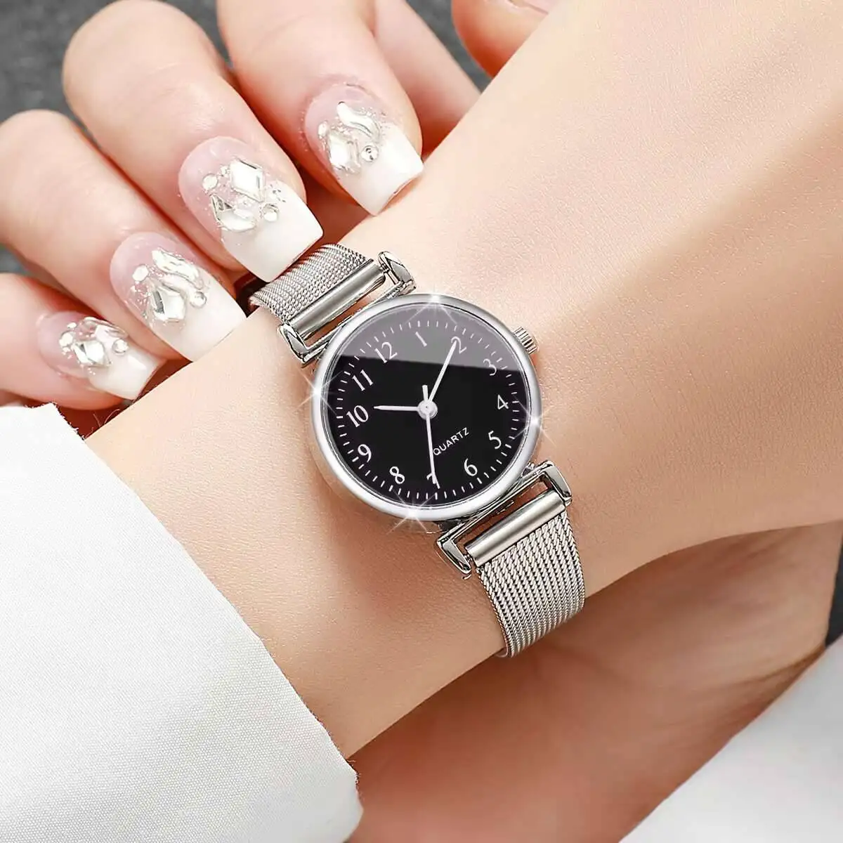 1/2PCS Fashion Women Watches S – Mesh Stainless Strap recenzja i cena