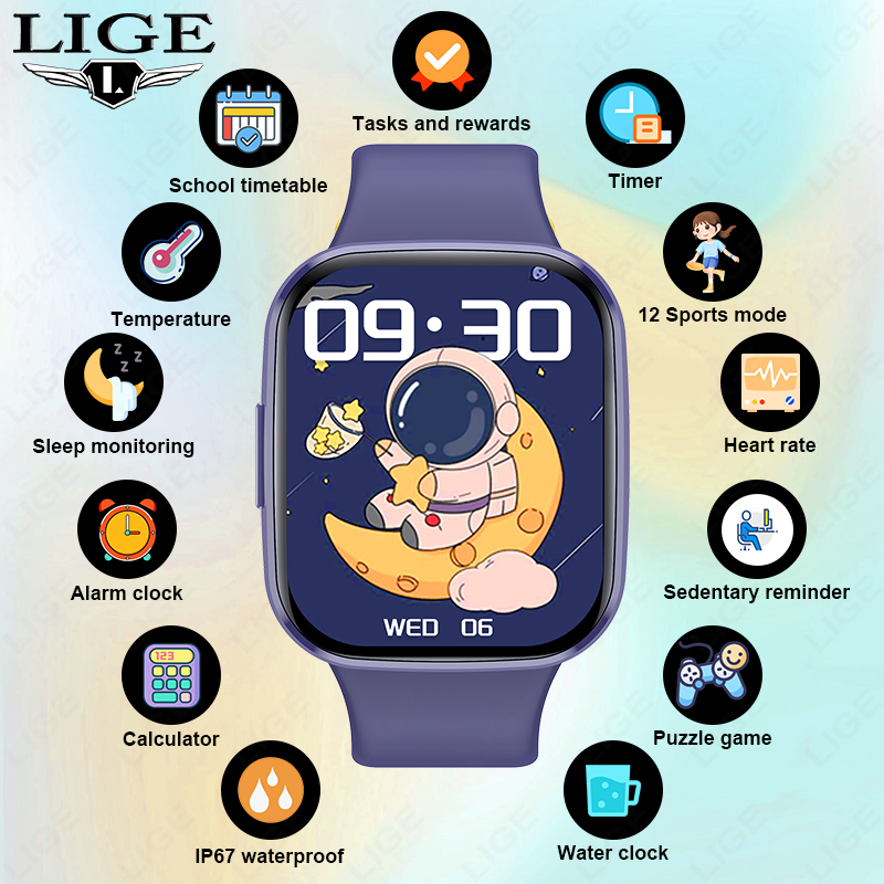 Lige Children Smart Watch Wome – Smartwatch Digital Watches For Boys recenzja i cena