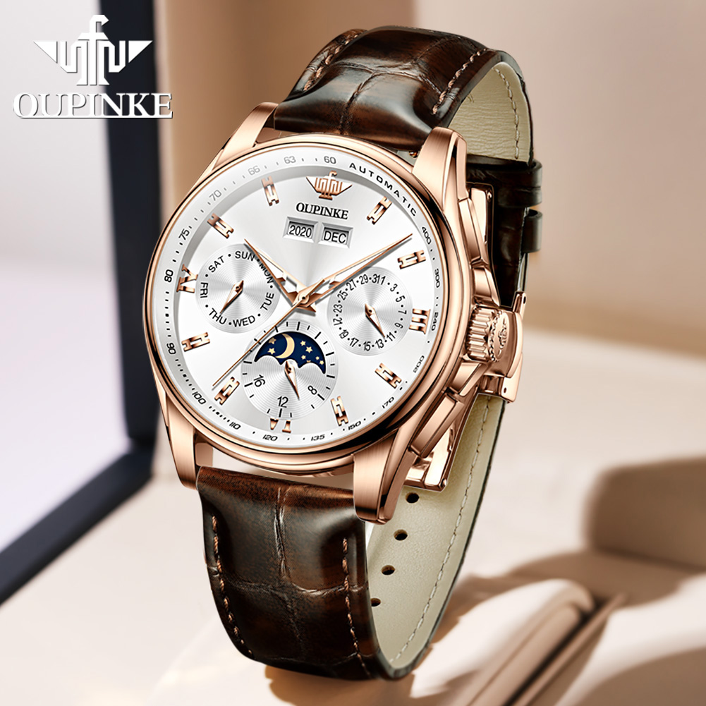 OUPINKE Men's Watches Casual T – Anti-Magnetic Watch recenzja i cena