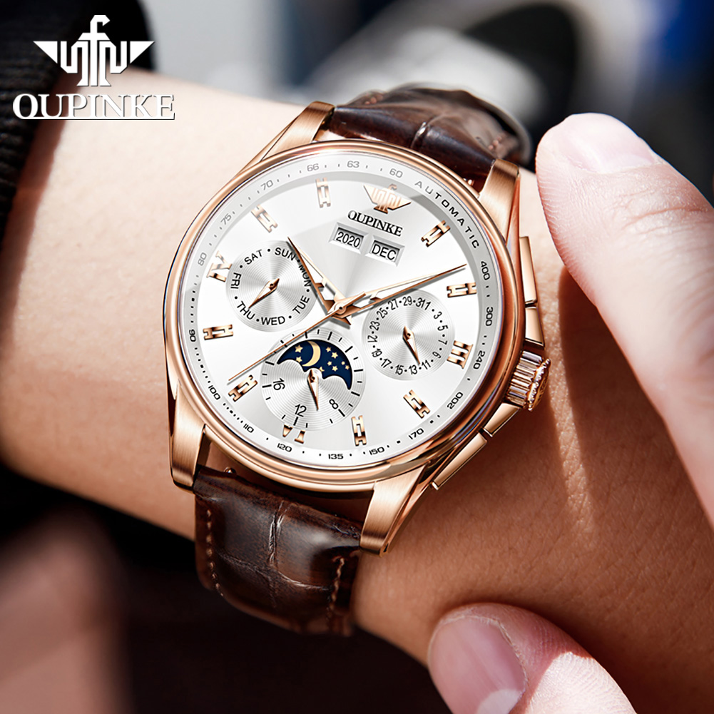 OUPINKE Men's Watches Casual T – Anti-Magnetic Watch recenzja i cena