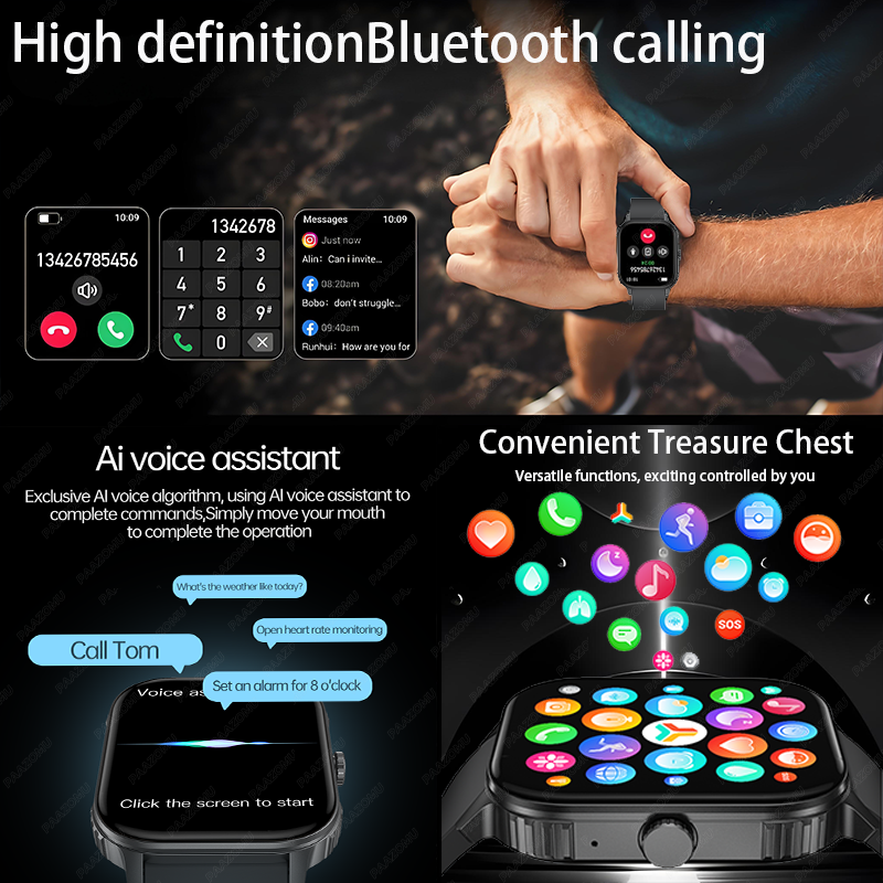 1000mAh Ultra Battery Sports S – Smartwatch Health Watches For Men recenzja i cena