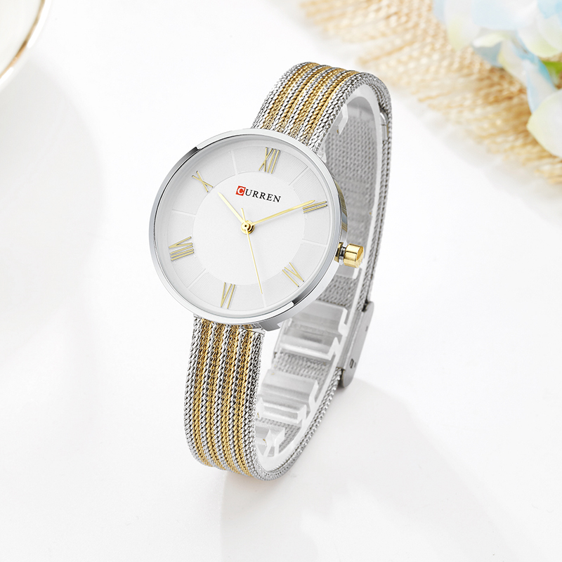 CURREN 9020 Small Dial Quartz  – Mesh Stainless Strap recenzja i cena