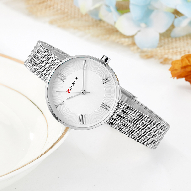 CURREN 9020 Small Dial Quartz  – Mesh Stainless Strap recenzja i cena
