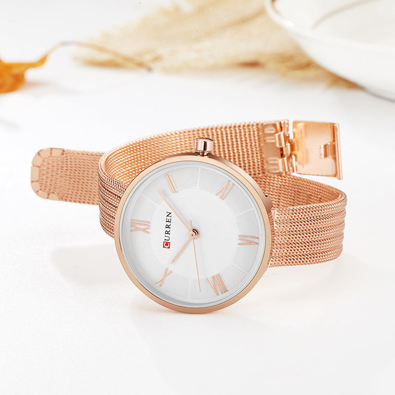 CURREN 9020 Small Dial Quartz  – Mesh Stainless Strap recenzja i cena