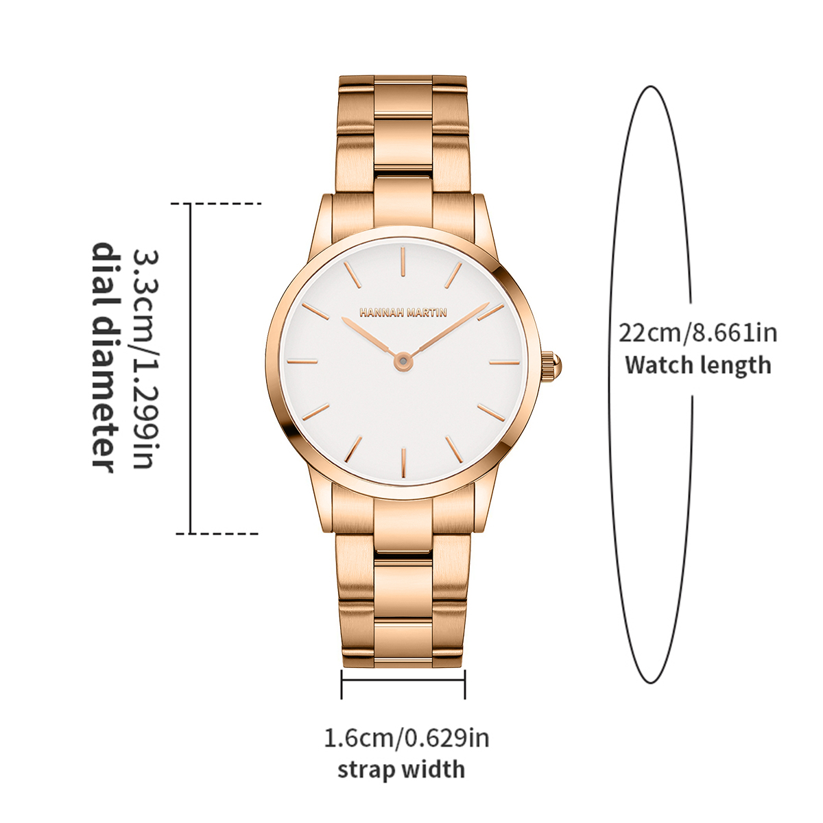 Womens Watch Rose Gold Stainle – Anti-Magnetic Watch recenzja i cena