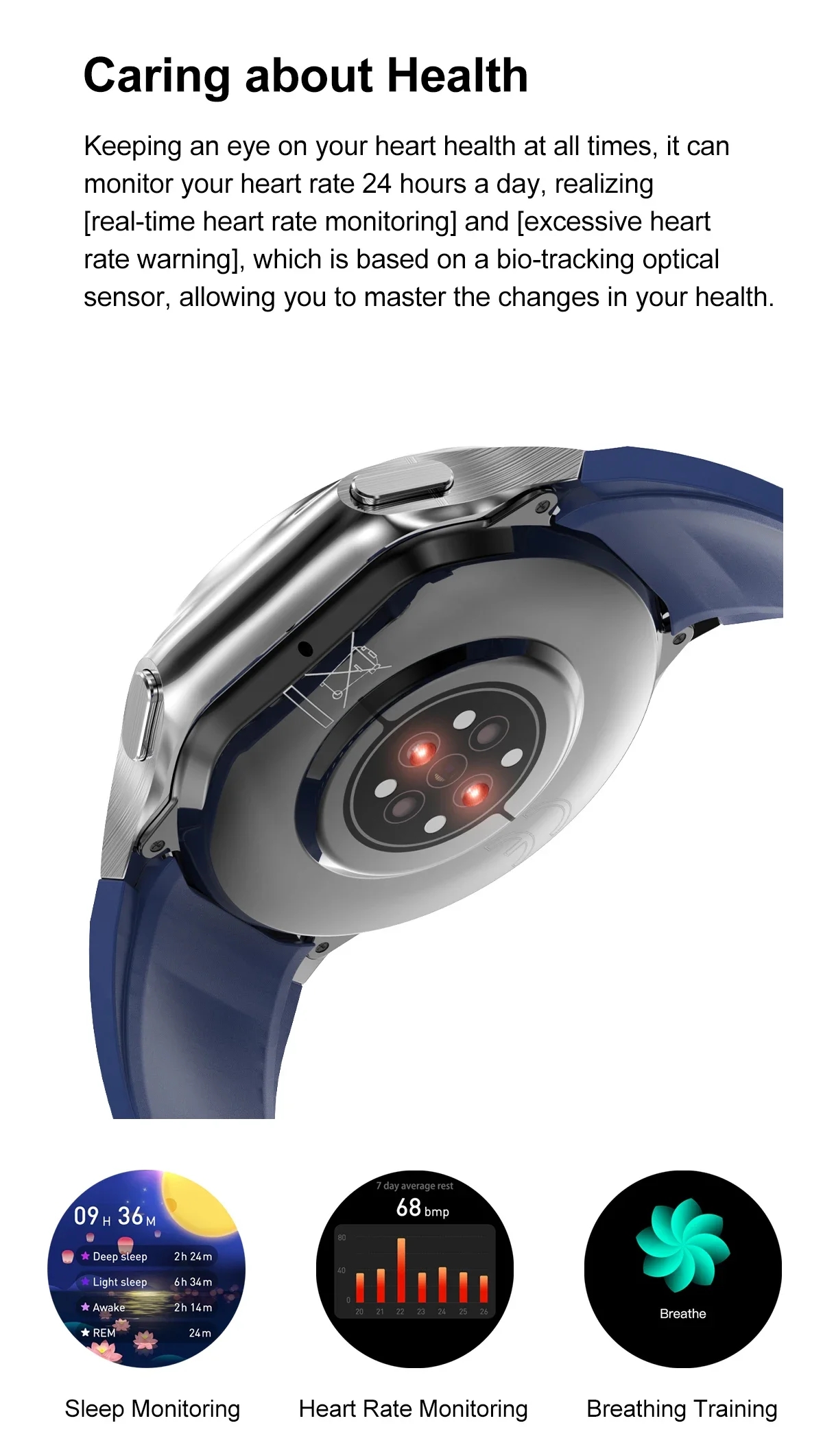 1.43 inch Big Screen Men Women – Smartwatch Iphone Watches For Women recenzja i cena